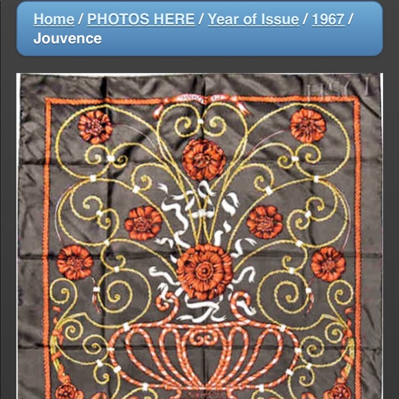 1967 HERMES JOUVENCE SCARF - Picture 6 of 7